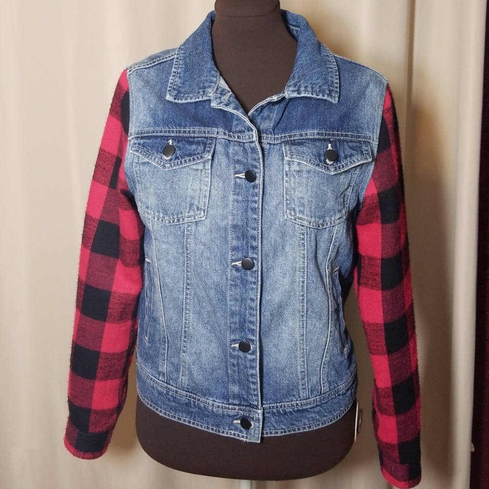 Forever 21 Denim lumberjack jacket